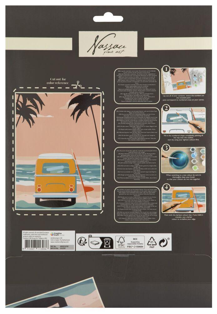 Oboj po bojama na kartonu 32c22cm GRAFIX Surf kombi 