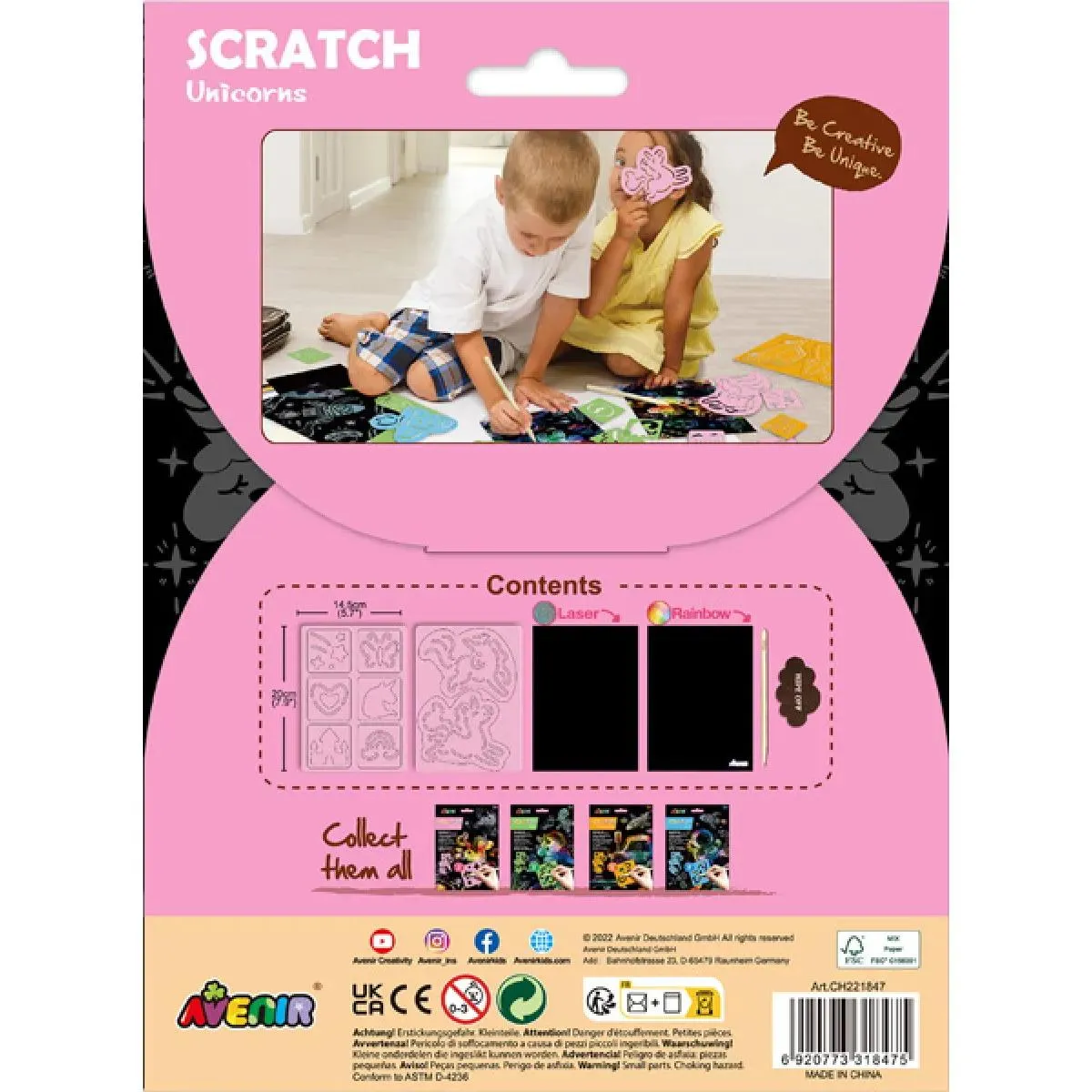 SCRATCH BOOK knjižica grebalica JEDNOROZI 