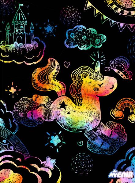 SCRATCH BOOK knjižica grebalica JEDNOROZI 