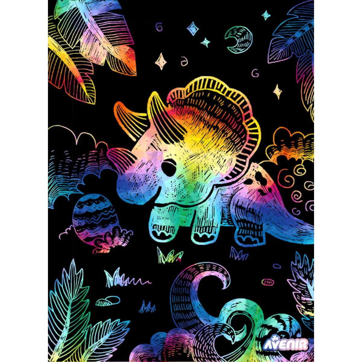 SCRATCH BOOK knjižica grebalica DINOSAURUSI 