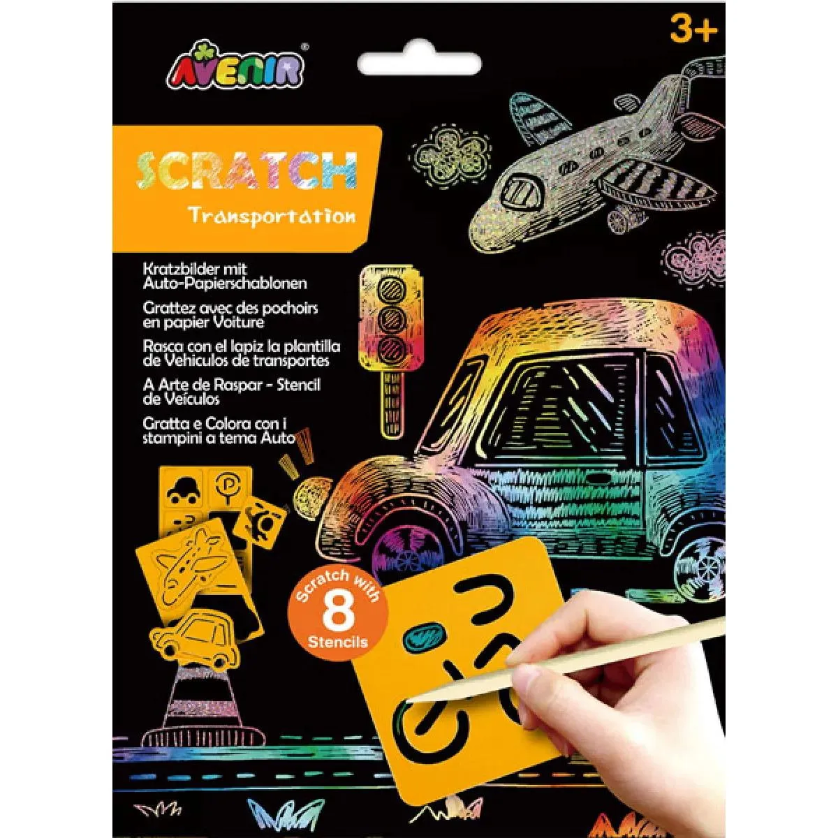 SCRATCH BOOK knjižica grebalica PREVOZNA SREDSTVA 