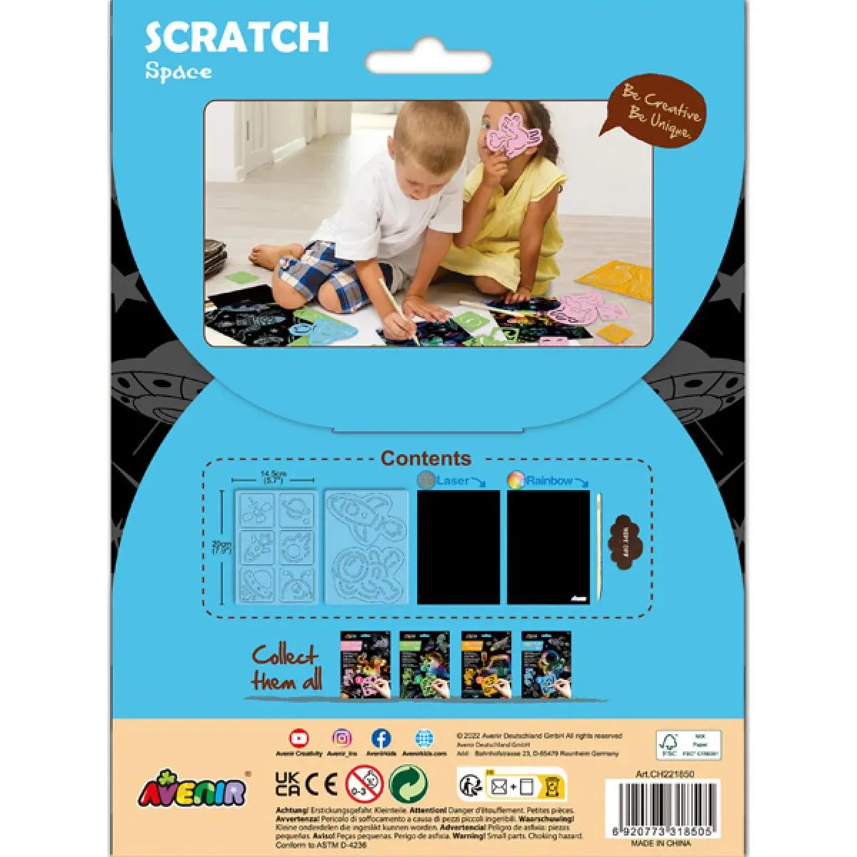 SCRATCH BOOK knjižica grebalica SVEMIR 