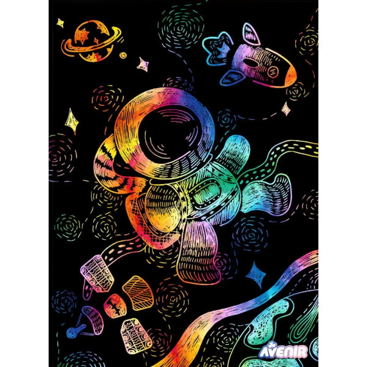 SCRATCH BOOK knjižica grebalica SVEMIR 