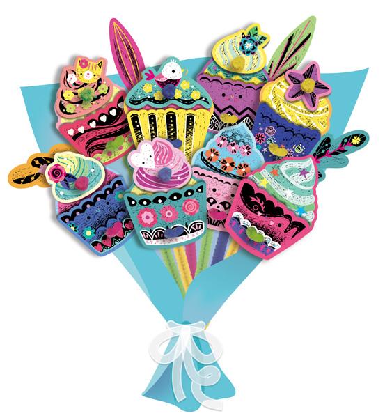 SCRATCH BOOK  knjiga grebalica BUKET MAFINA 