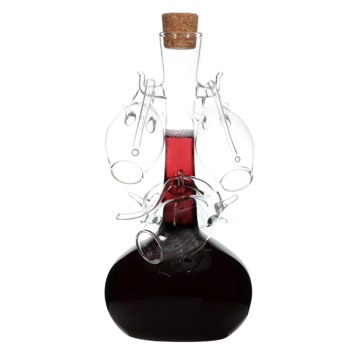 Bokal sa četiri čaše za piće 