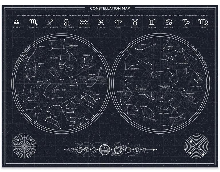 Puzzle koje svetle u mraku SAZVEŽĐA - 300kom 