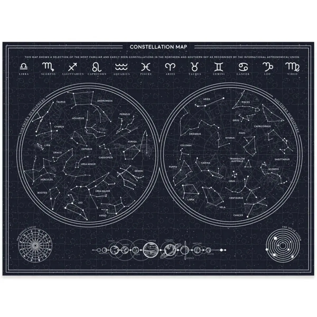 Puzzle koje svetle u mraku SAZVEŽĐA - 300kom 