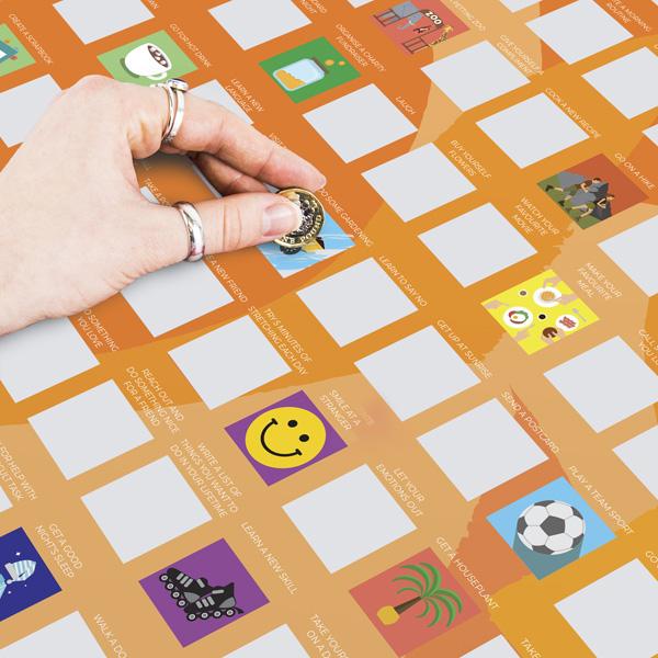 Greb-greb poster 100 THINGS TO DO FOR WELLBEING 