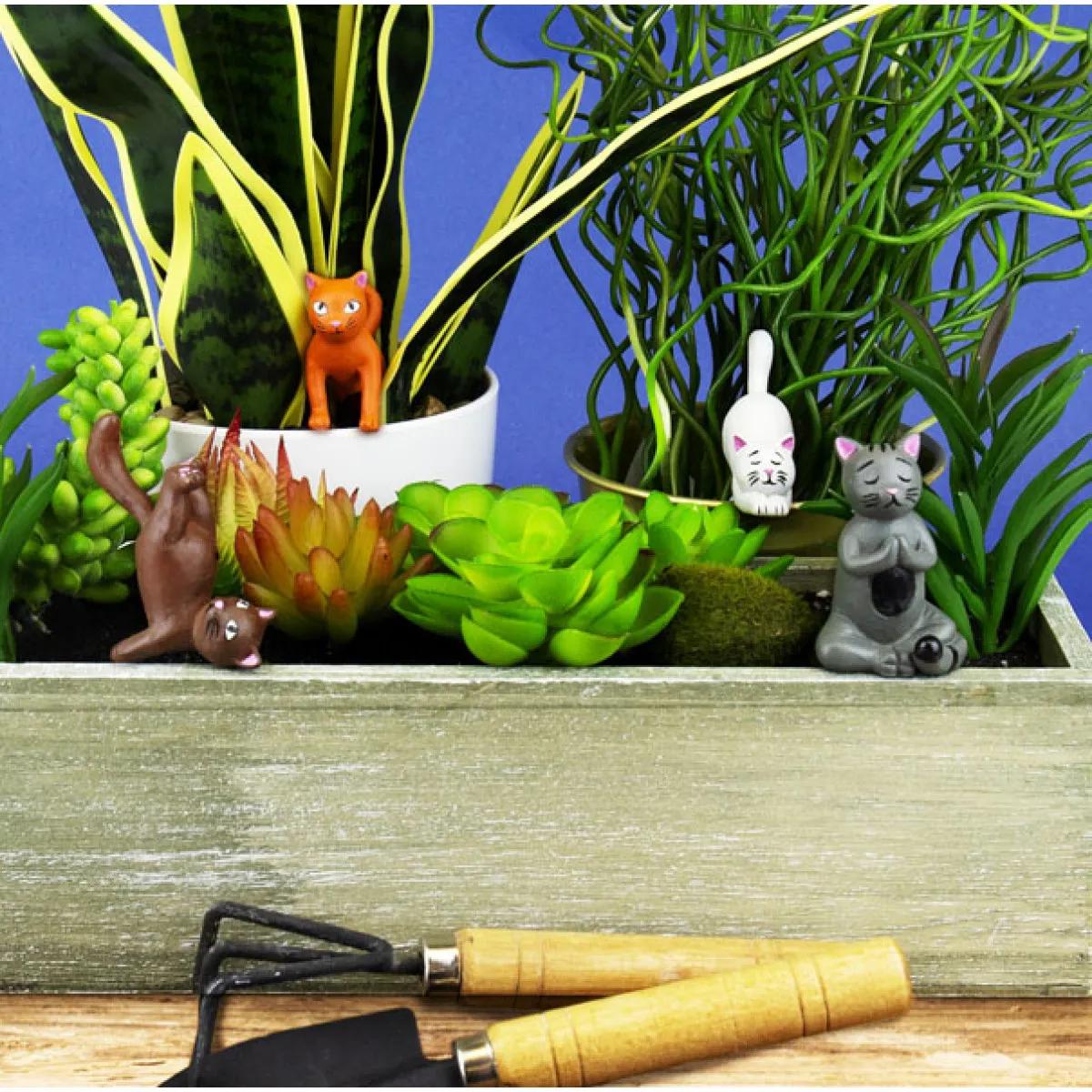 Mini figurice za saksiju YOGA CATS 