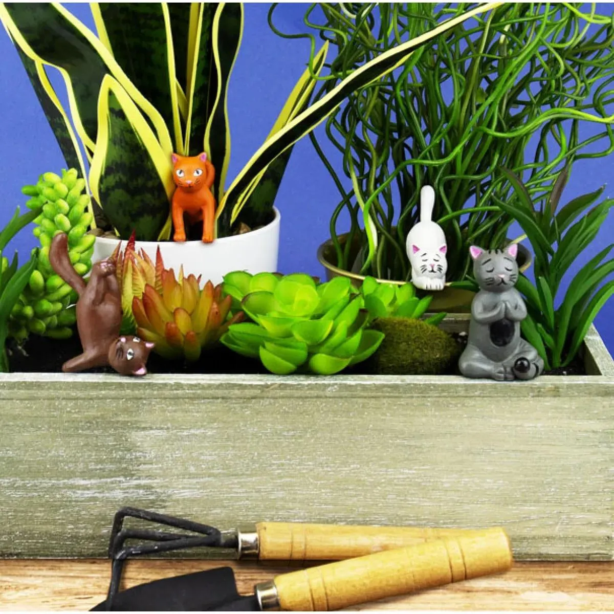 Mini figurice za saksiju YOGA CATS 