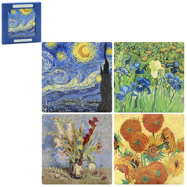 Set četiri plutana podmetača VAN GOGH 