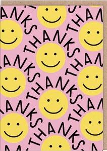 Čestitka SMILEY FACES THANK YOU 