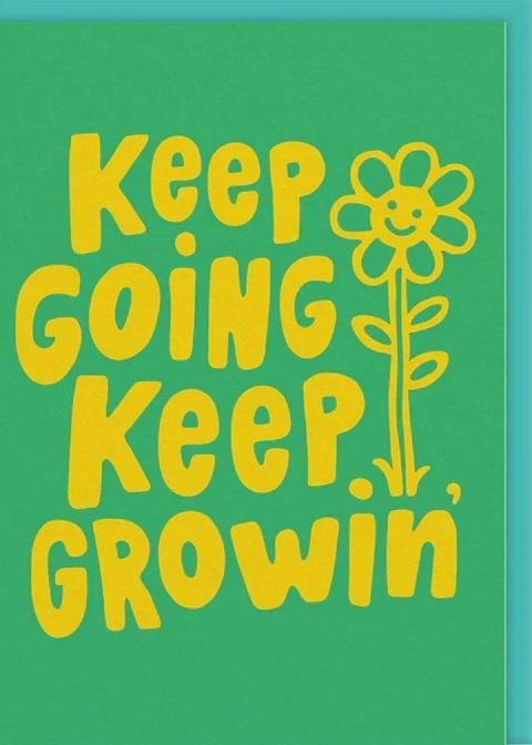 Čestitka KEEP GOING KEEP GROWIN 