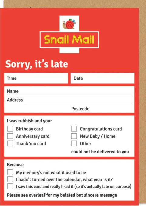 Čestitka SNAIL MAIL 