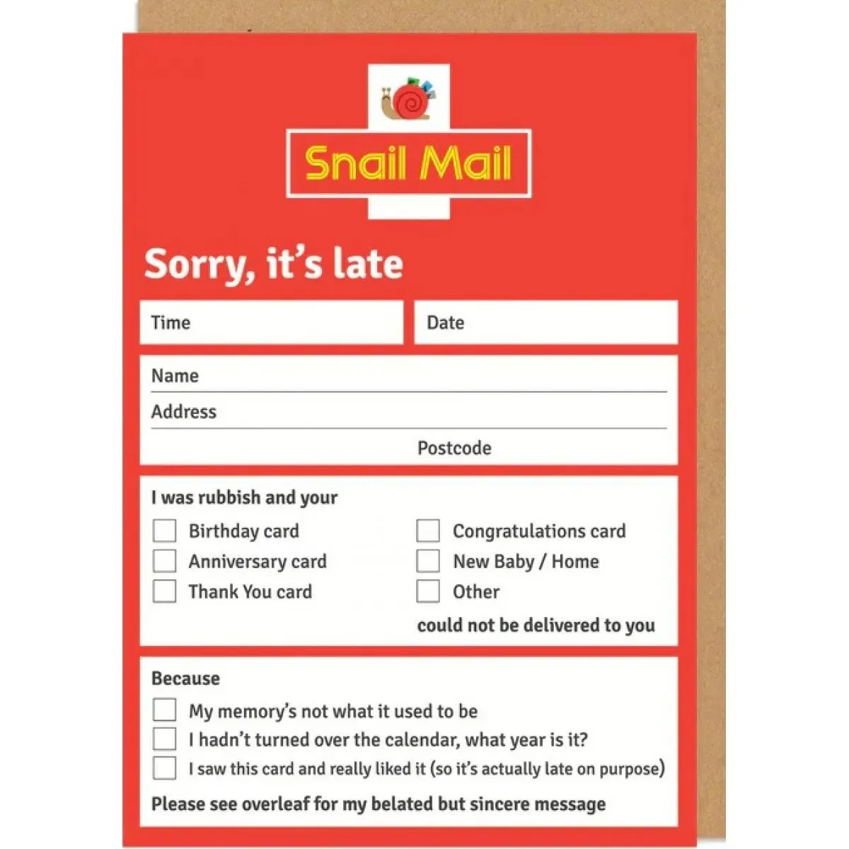 Čestitka SNAIL MAIL 