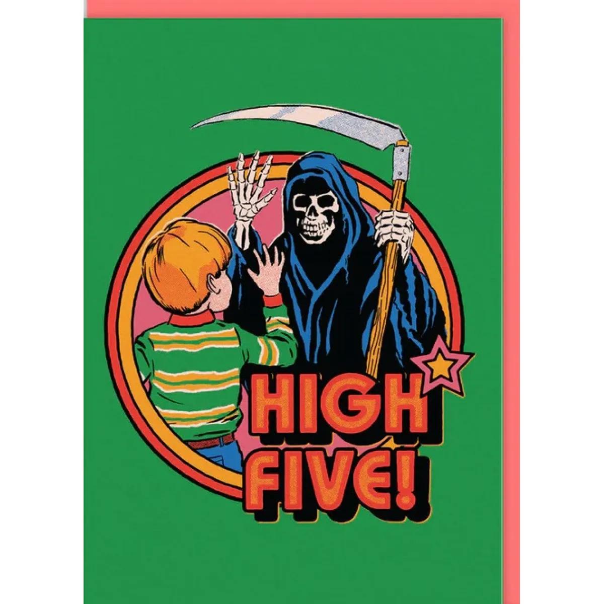 Čestitka HIGH FIVE DEATH 