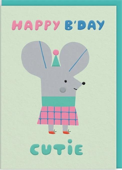 Rođendanska čestitka CUTIE MOUSE 