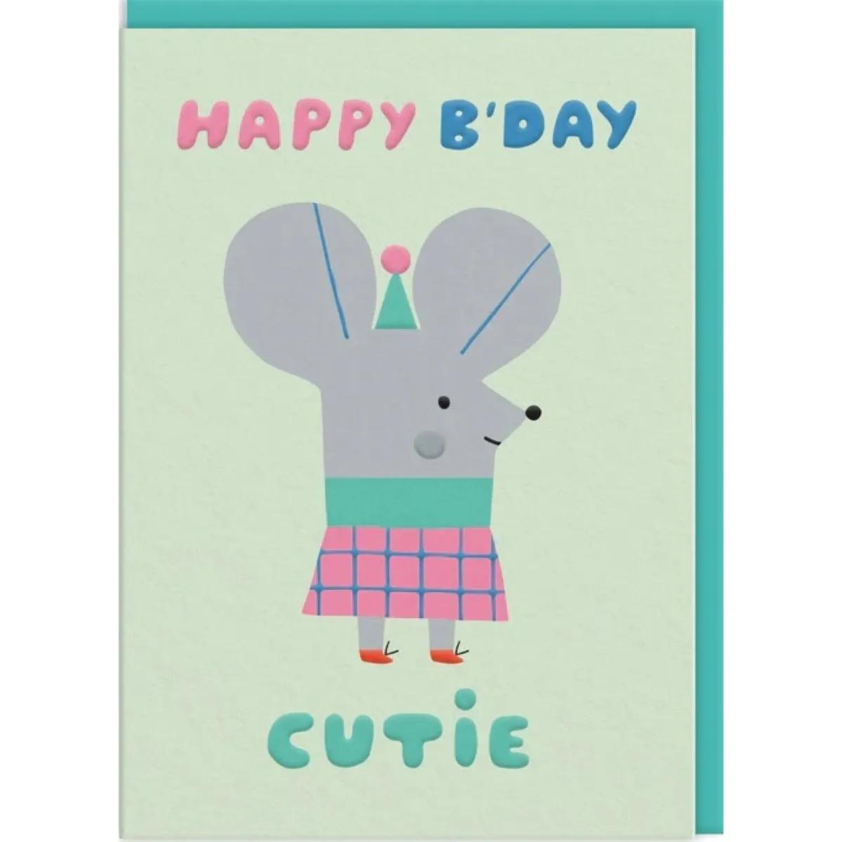 Rođendanska čestitka CUTIE MOUSE 