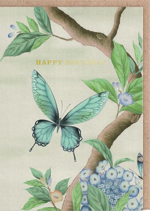 Rođendanska čestitka BUTTERFLY BLUE 