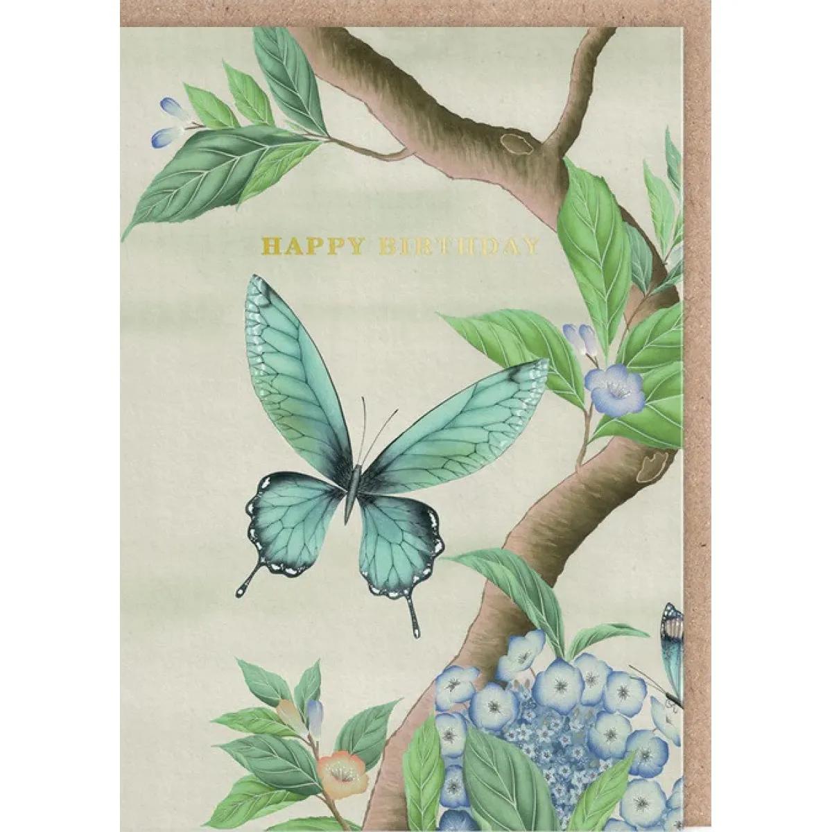 Rođendanska čestitka BUTTERFLY BLUE 