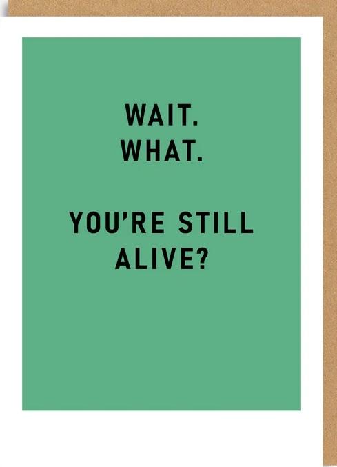 Rođendanska čestitka YOURE STILL ALIVE? 