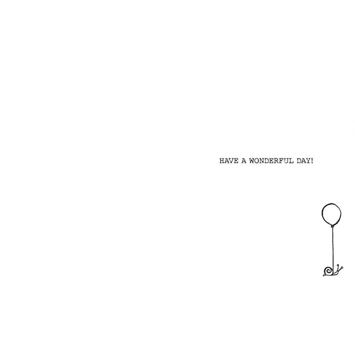 Rođendanska čestitka DOG/SNAIL 