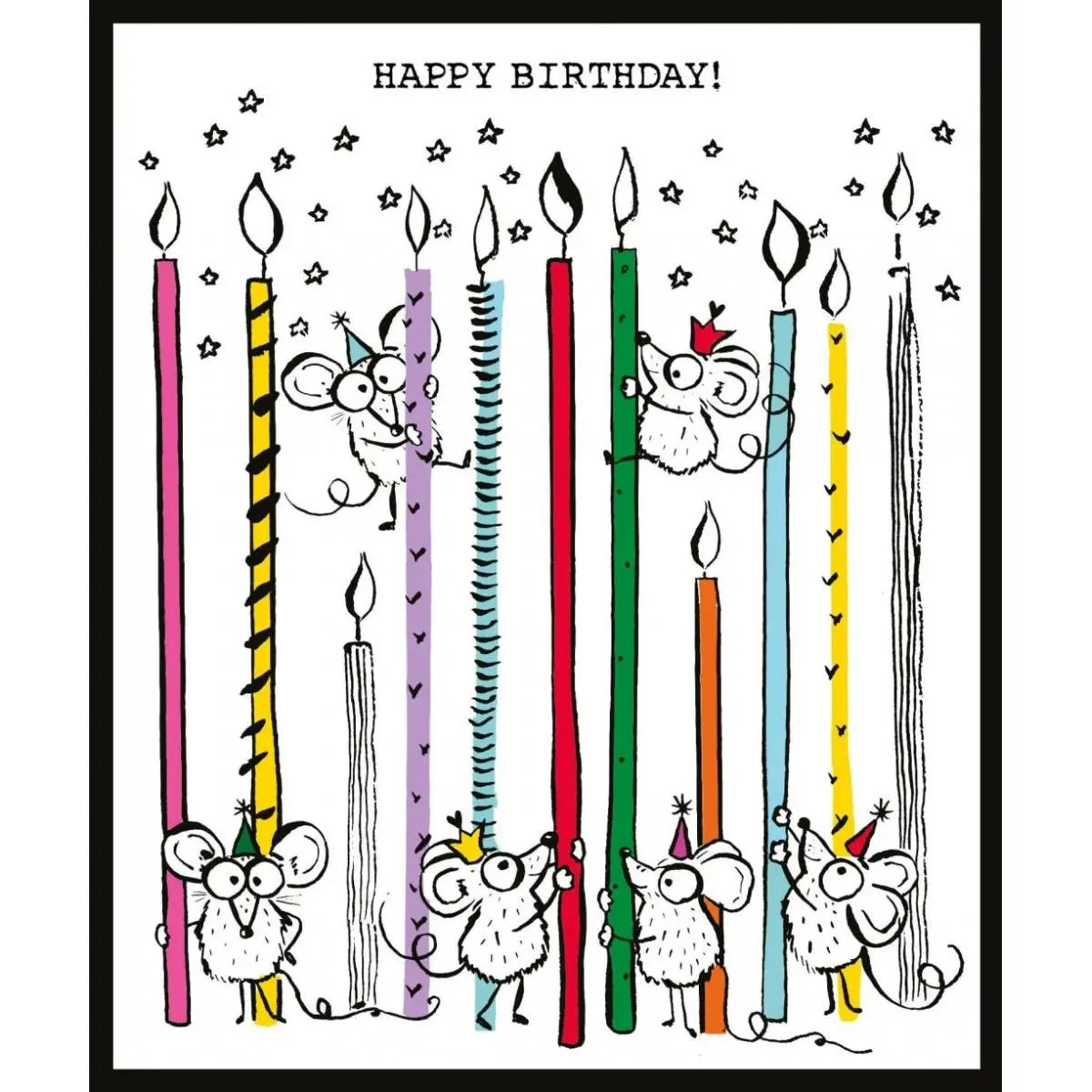Rođendanska čestitka CANDLES & MICE 