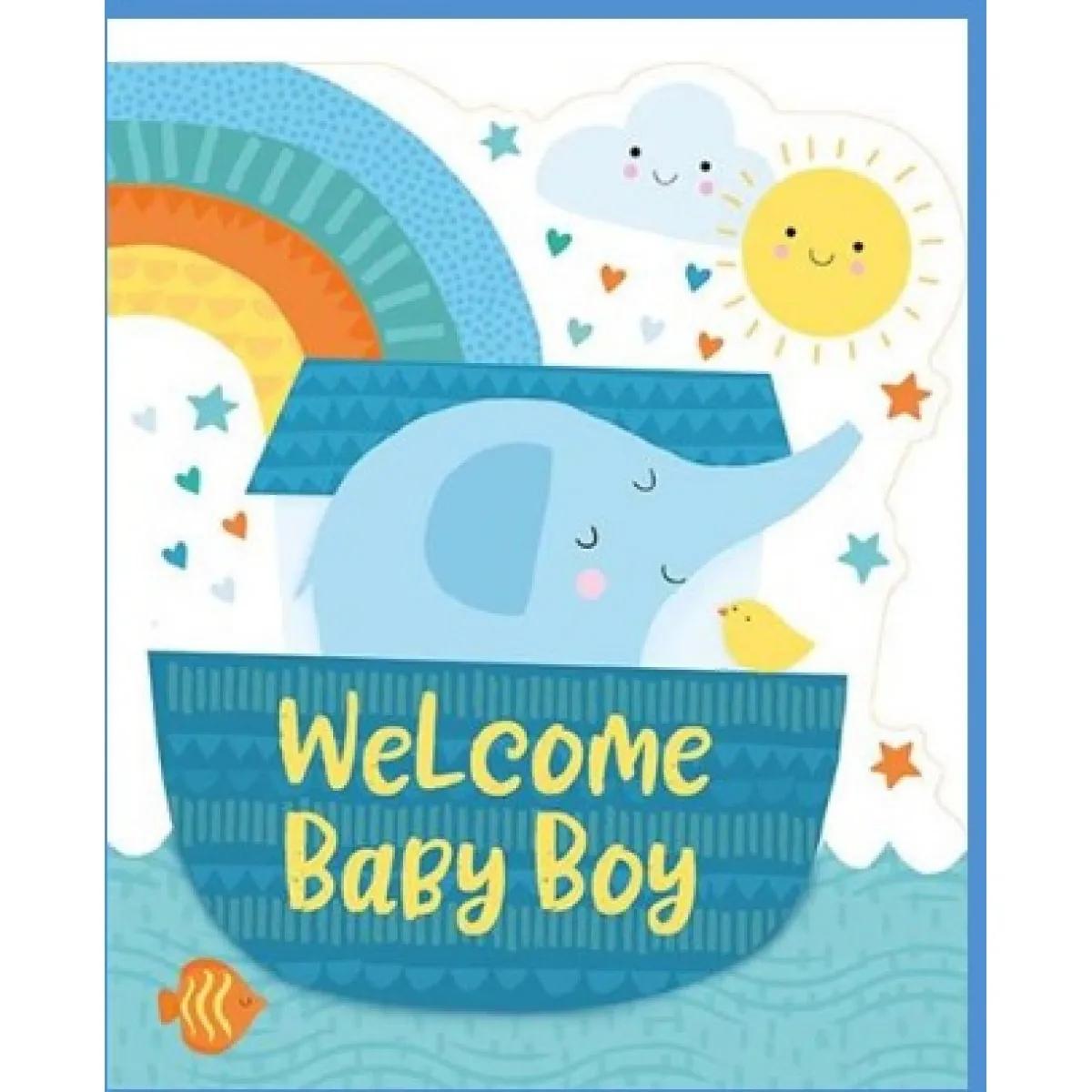 Čestitka za rođenje deteta WELCOME BABY BOY 