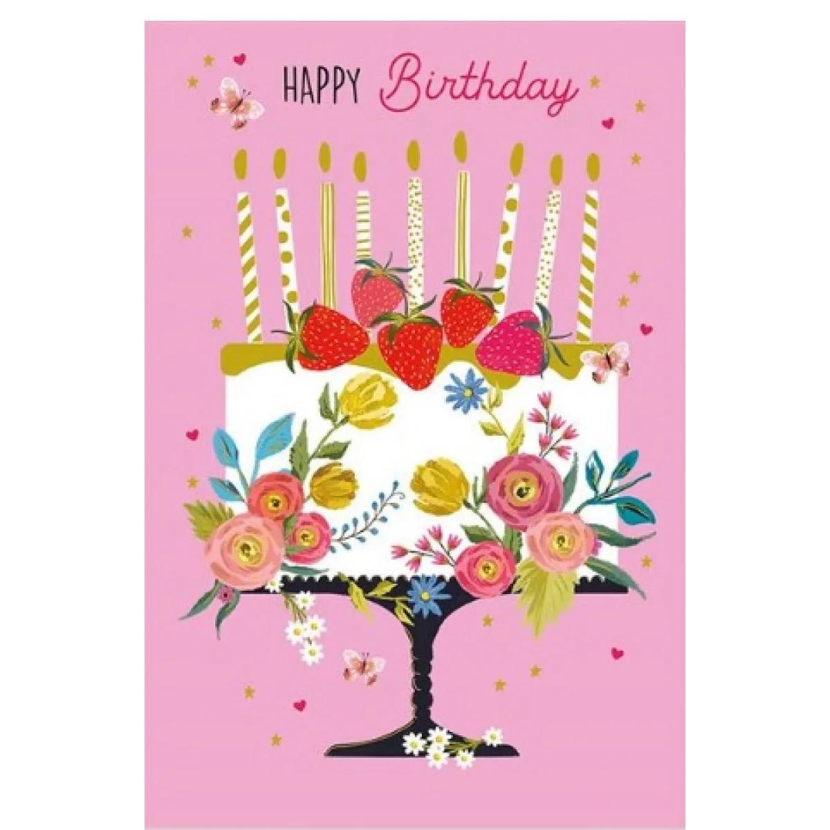 Rođendanska čestitka FRUITY BIRTHDAY CAKE 