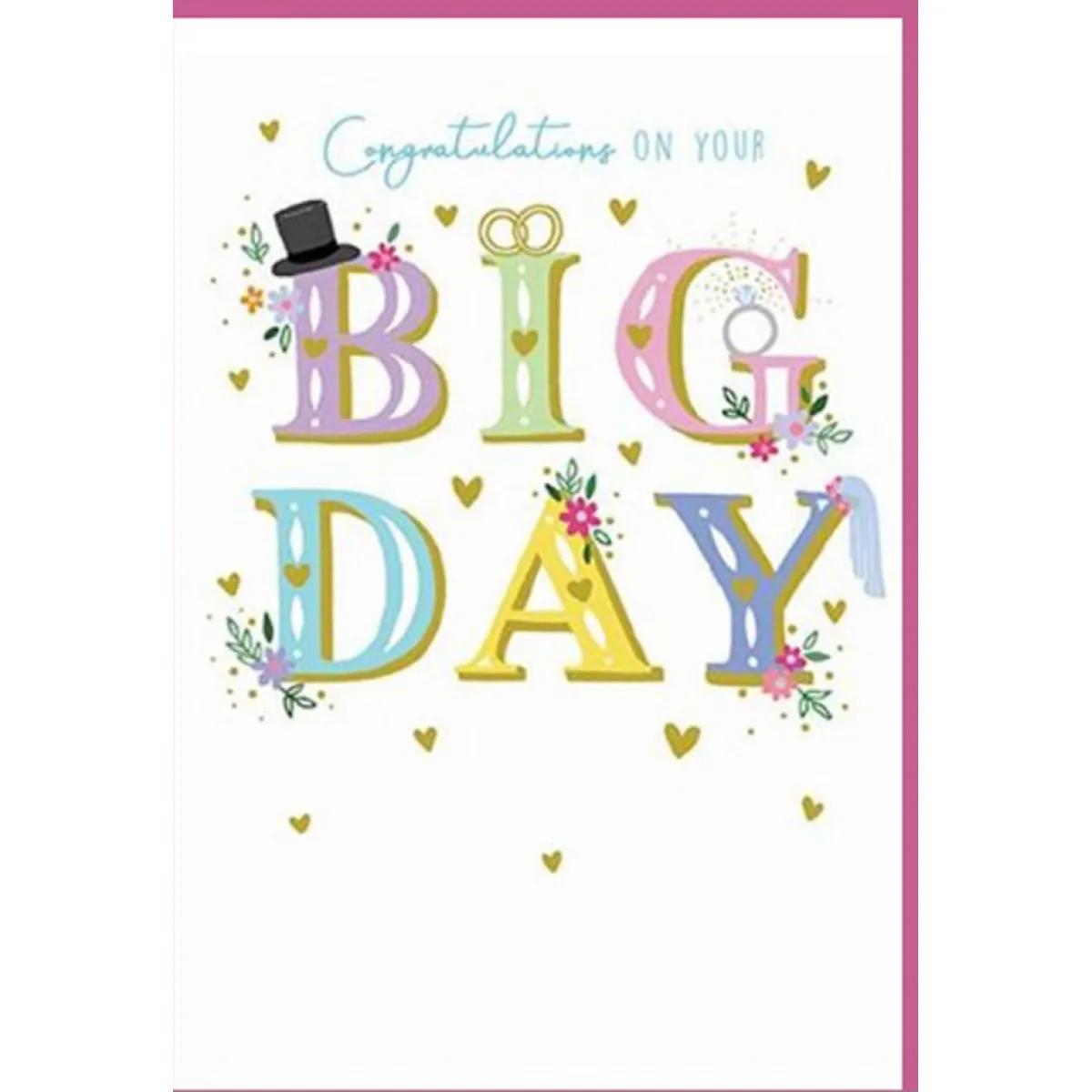 Čestitka za venčanje BIG DAY WEDDING 