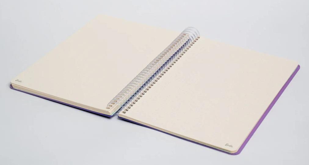 Notes sa spiralom, tačkice, TP BARBIE SPARKLY - LILA 