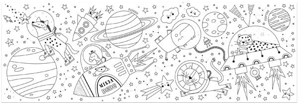 Bojanka sa stikerima BB SPACE 