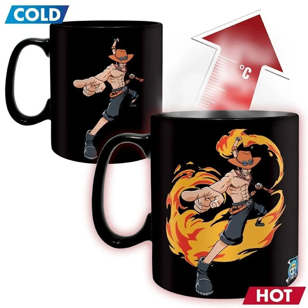 Termosenzitivna šolja ONE PIECE  - LUFFY & ACE 