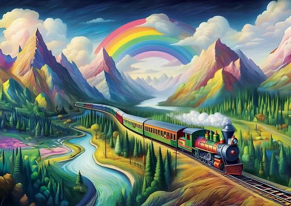 Puzzle RAINBOW EXPRESS 260kom 