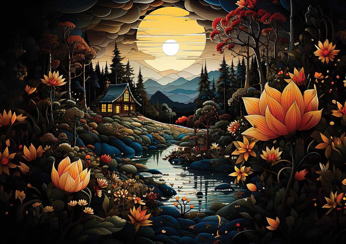 Puzzle 1000 NIGHT BEAUTIES 