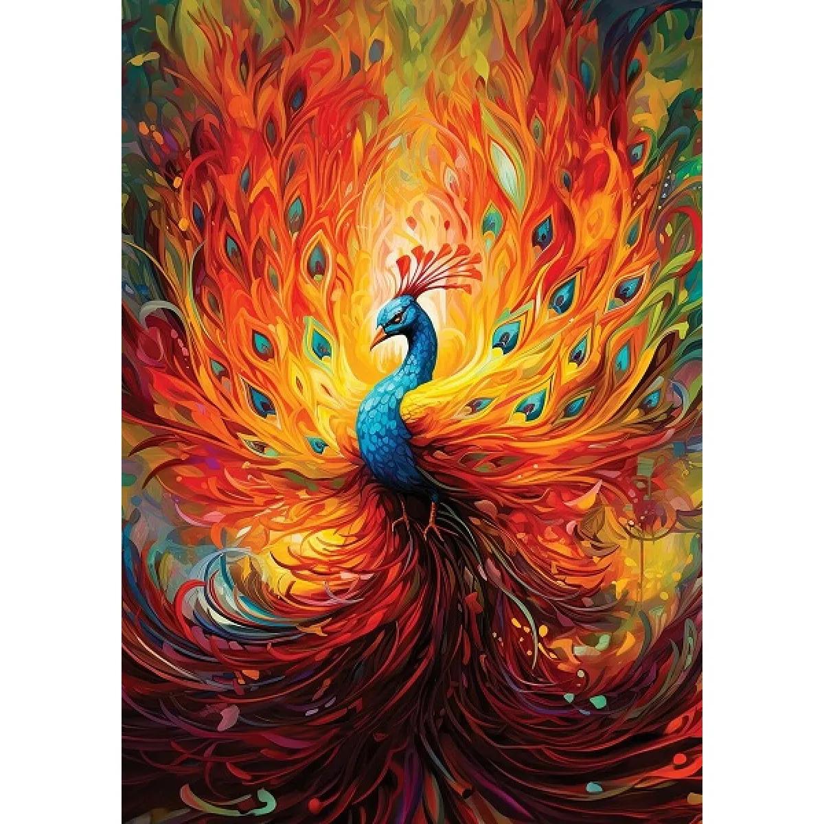 Puzzle COLORFUL PEACOCK 1500kom 