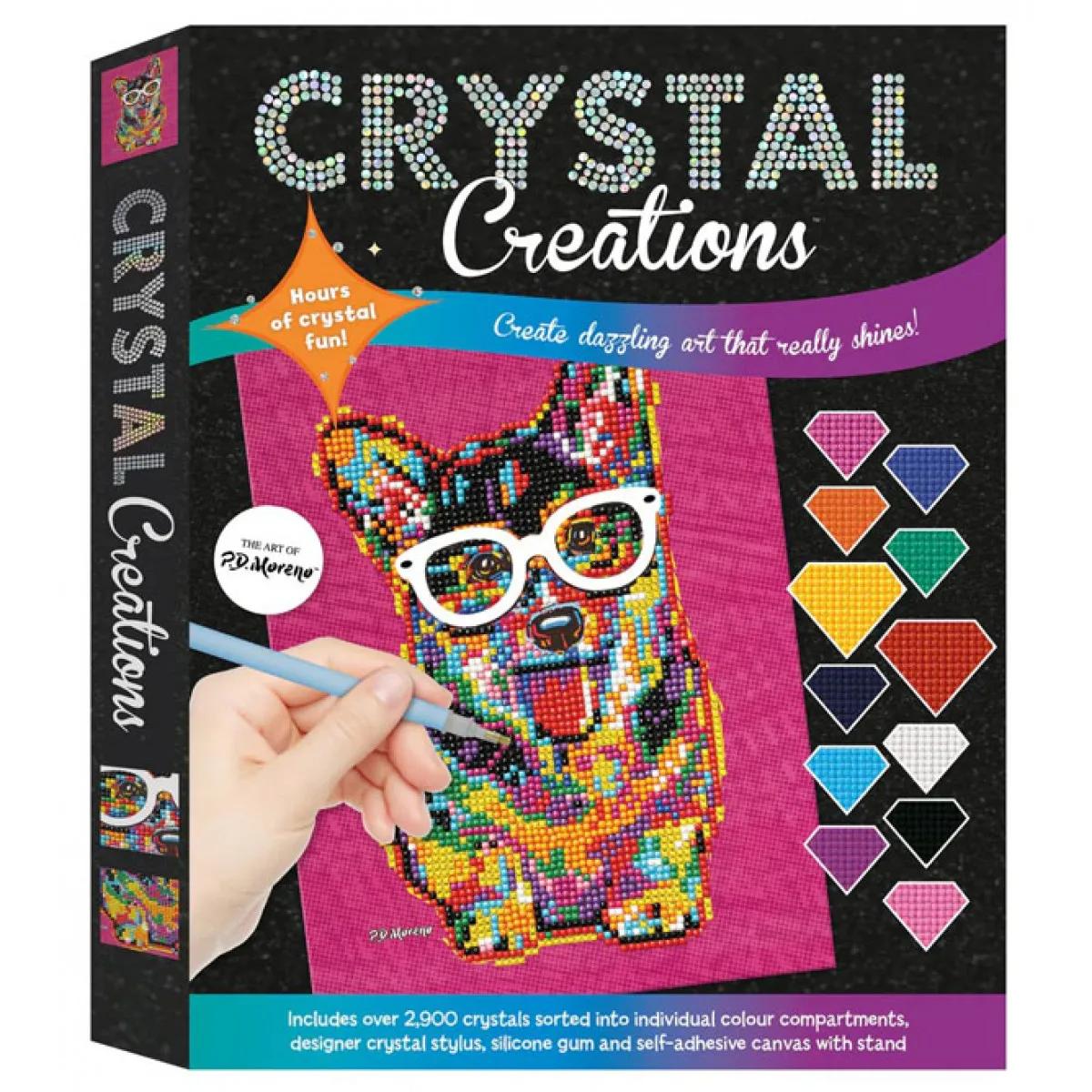 Kreativni set -slikanje kristalima KORGI SA NAOČARIMA 
