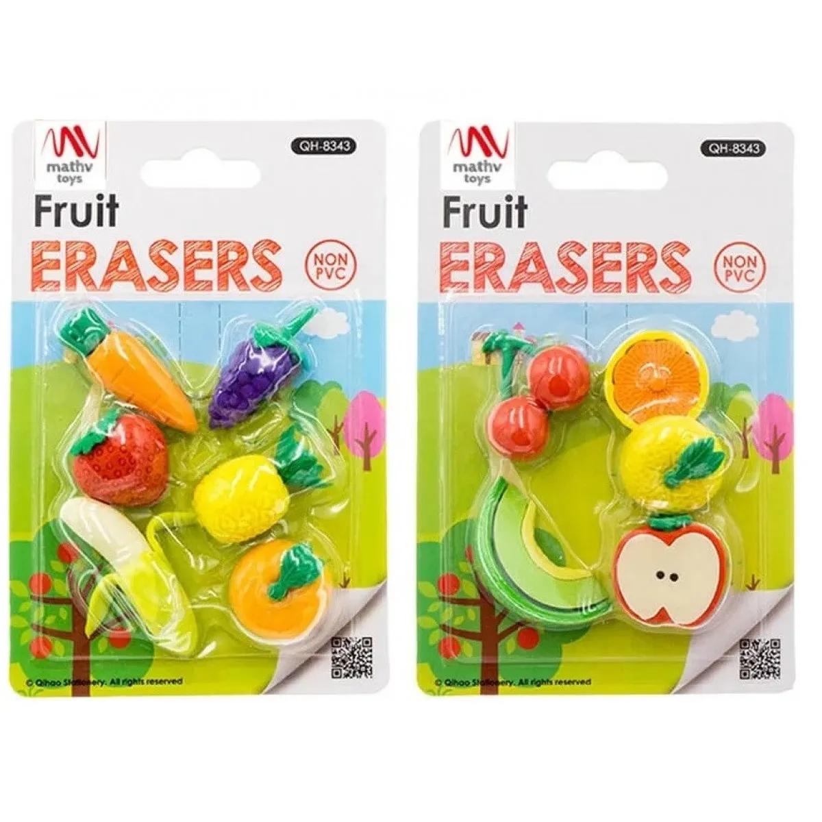 Set gumica za brisanje VOĆKICE / DVE VRSTE 