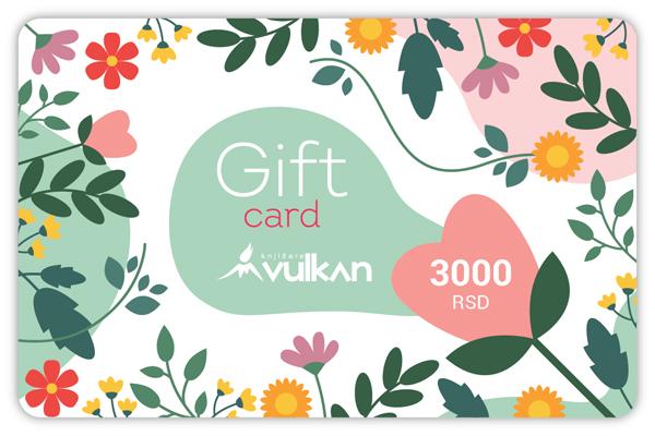GIFT KARTICA / VAUČER gift cvetići 3000 