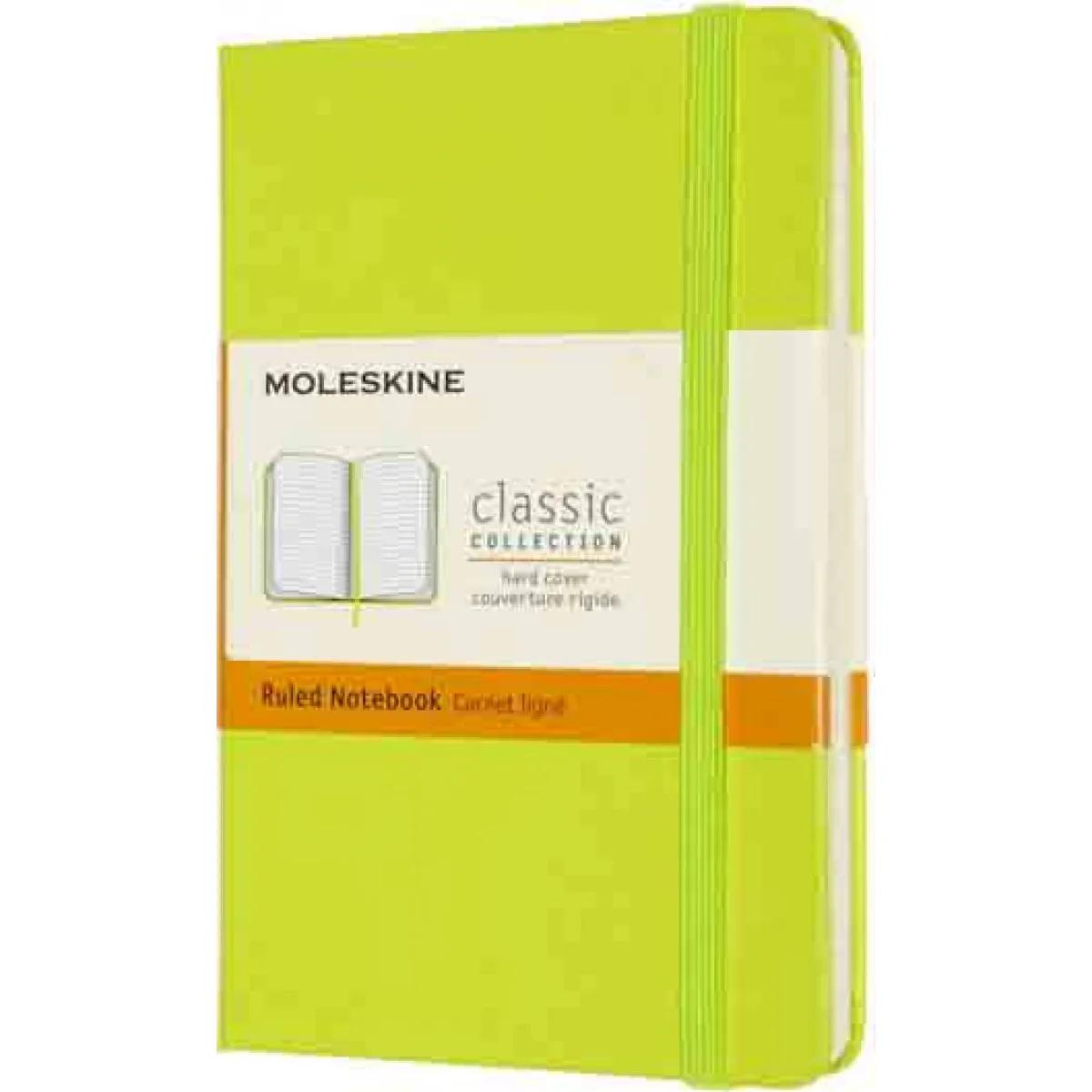 Notes MoleskinRUL HARD LEMON GREEN svetlo zeleni 