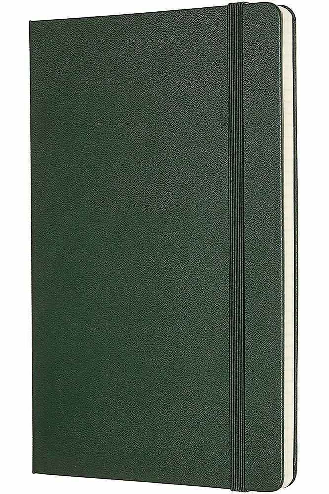 Notes 13 x 21 MOLESKINE Myrtle Green, tvrdi povez, na kvadratiće 