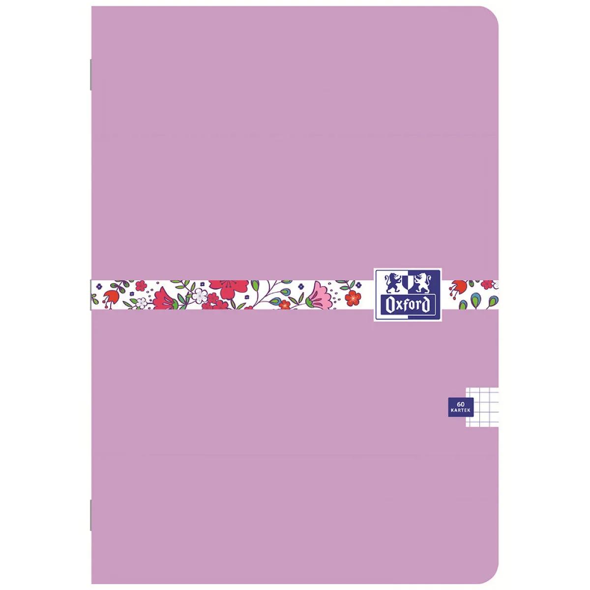 Sveska A5 OXFORD & ME 60L, Kvadratići sa marginom (više vrsta) 