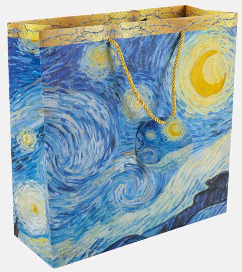 Ukrasna kesa L - VAN GOGH - STARRY NIGH 32x32x12cm 