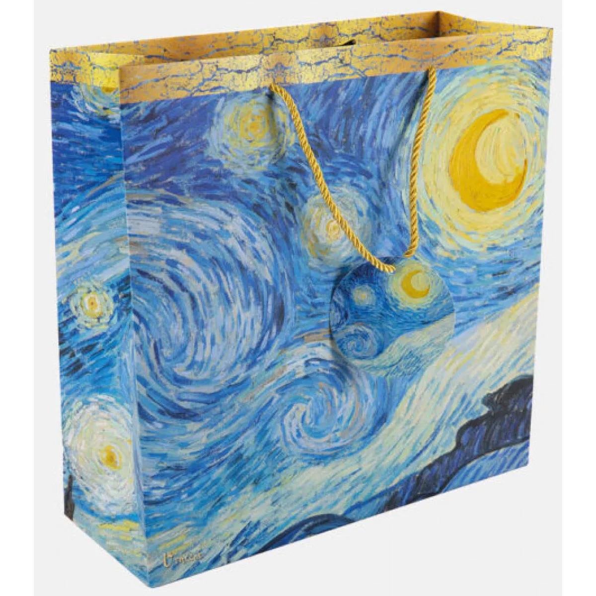 Ukrasna kesa L - VAN GOGH - STARRY NIGH 32x32x12cm 