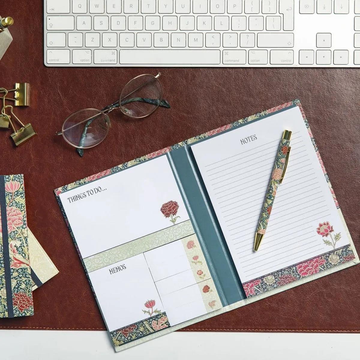 Notes A5 sa samolepljivim papirićima WILLIAM MORRIS 