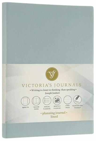 VICTORIA'S JOURNALS fleksi notes A5 na linije SVETLO PLAVI 