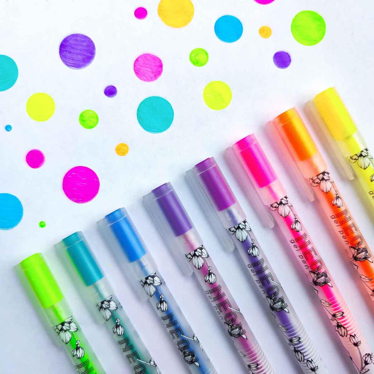 Gel pen SKETCH&ART, 8 kom, 0.5mm NEON 