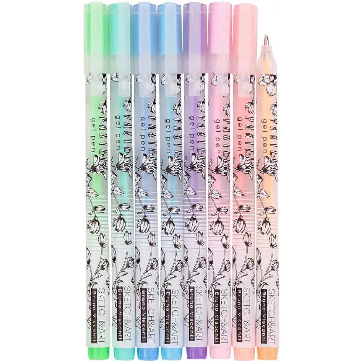 Gel pen SKETCH&ART, 8 kom, 0,8mm PASTEL 