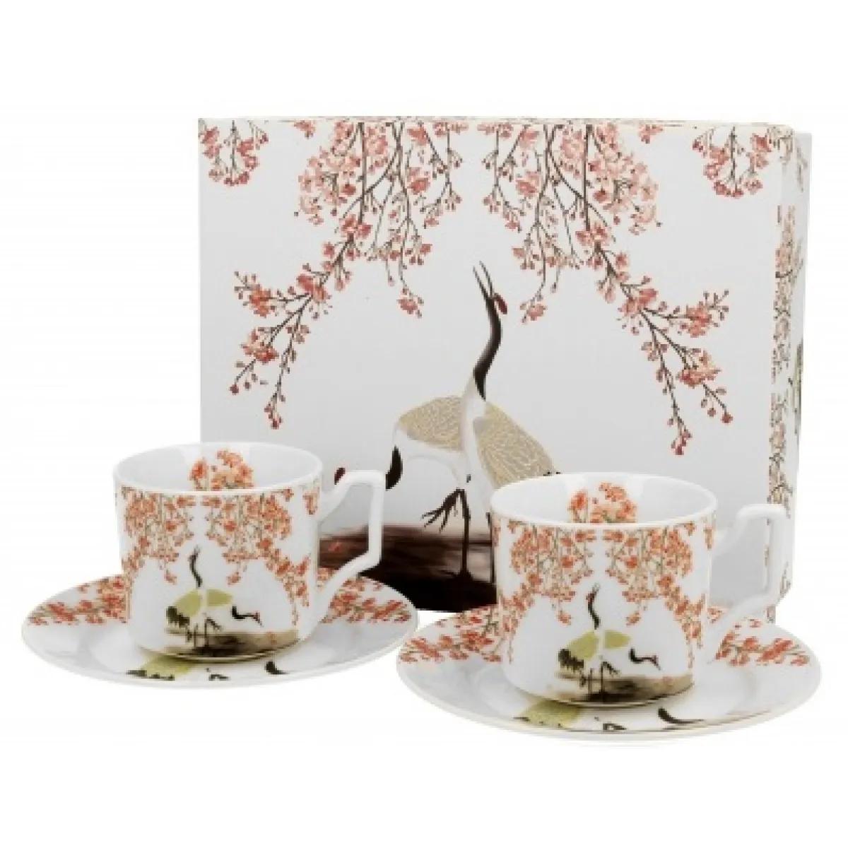 Set dve šolje za espreso SAKURA & CRANES - 110ml 