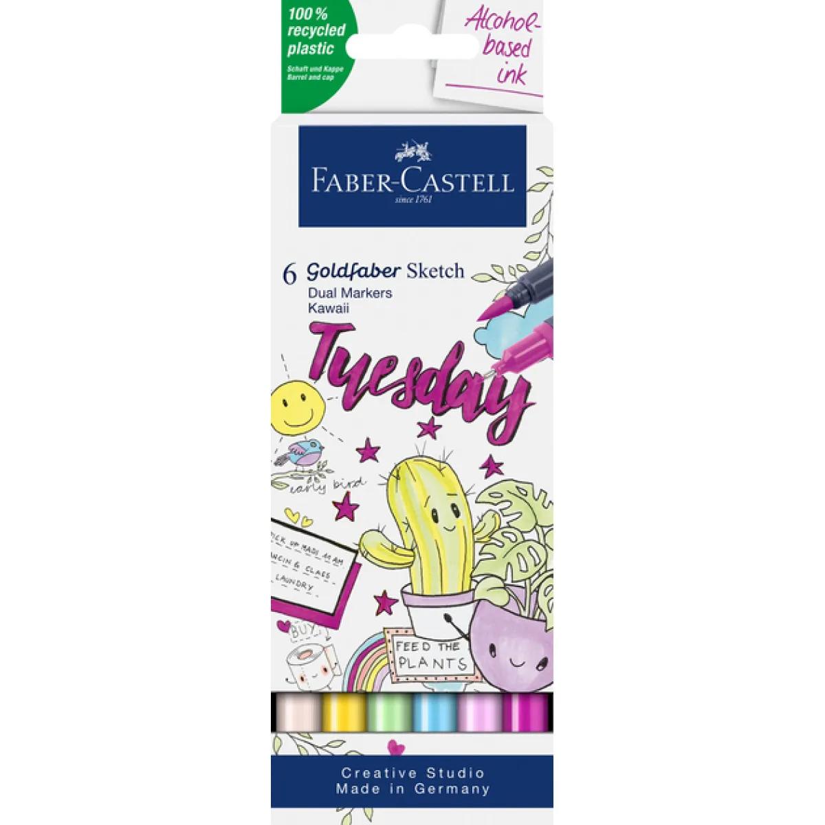 FABER CASTELL dual markeri 1/6 KAWAII 
